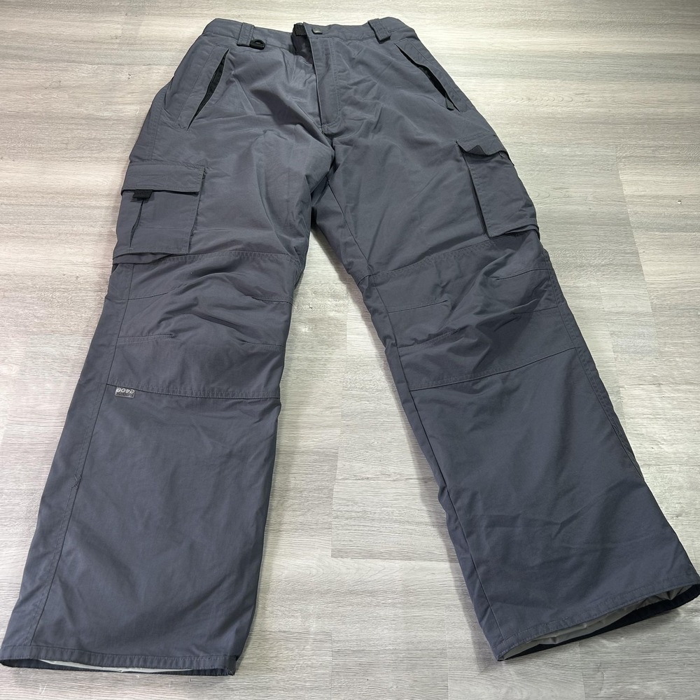 Turbine Snow Pants Mens Medium 36x32 Gray Nylon Cargo Ski‎ Boardwear Insulated